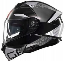 MT HELMETS GENESIS SV ATEMPO B2 BLACK GREY atverčiamas motociklininko šalmas