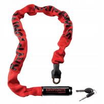 Grandinis dviračio užraktas Kryptonite Keeper 785 Integrated Chain 0,7 cm x 85 cm raudonas