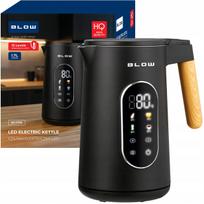 Juodasis elektrinis virdulys 2500W 1,7L belaidis su temperatūros reguliavimu