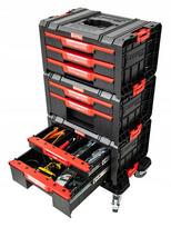 QBRICK SYSTEM PRO Drawer Workshop Set 1 2.0 įrankių dėžių rinkinys su ratukais
