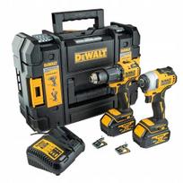 DEWALT 18V XR rinkinys: smūginis gręžtuvas ir smūginis suktuvas, akumuliatorinis, naujas