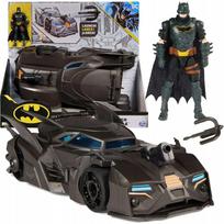 DC Comics Batman figūrėlės rinkinys 10 cm + Crusader Batmobile transporto priemonė 4+