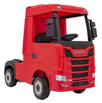 Elektromobilis Scania R-SERIE 4x4 raudonas – Sunkvežimis vaikams su akumuliatoriumi