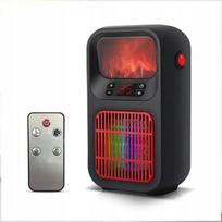 Keraminis elektrinis šildytuvas ventiliatorius PH-8002 su LCD ekranu ir nuotolinio valdymo pulteliu, 900W, juodas
