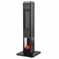 Koloninis ventiliatorinis šildytuvas su židinio efektu Mission Air MALMO Black 2400W