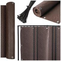 PREMIUM balkono uždanga ruda 0,8x3m, balkono, terasos, tvoros kilimėlis, stora 240g
