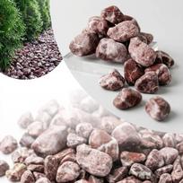 BORDO PRIME dekoraciniai akmenukai sodui 2-4 cm, raudoni, 2 kg