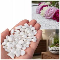 Dekoratyviniai sodo akmenukai „Thassos“ sniego baltumo, 1–10 mm, 1 kg