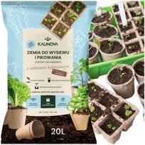 Žemė sėjimui ir pikiavimui KALINOVA, 20L su kokoso pluoštu ir perlitu