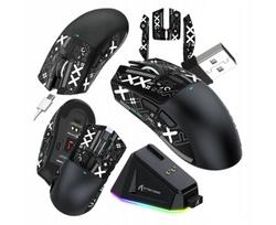 Belaidė kompiuterio pelė ATTACK SHARK X11, juoda, 22000 DPI, su sukibimo juosta