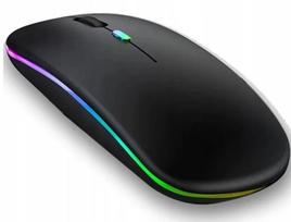 Belaidė RGB pelė su Bluetooth, tyli, skirta planšetėms, išmaniesiems televizoriams ir išmaniesiems telefonams