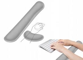 EtuiTab ergonomiškas riešų atramų komplektas klaviatūrai ir pelei su Memory Foam 2in1