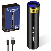 DARKBEAM 365nm UV įkraunamas 10W žibintuvėlis dervoms ir paieškai