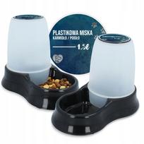 Automatinė girdykla ir šėrykla katėms bei šunims, 1,5 l