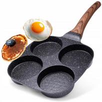Granitinė keptuvė kiaušiniams ir blynams Vilde Black&Wood