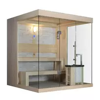 Sausa Pirtis AMUE-1250 Su Krosnele 220x180x210cm Keturvietė