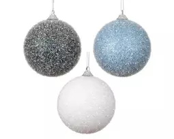 Eglutės žaisliukas Decoris, mėlynas/baltas/pilkas, 8cm