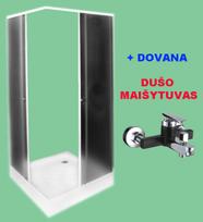 IŠPARDAVIMAS! Dušo kabina ZK90 FABRIC DOVANA dušo maišytuvas A1203