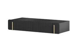 Wall Mounted Dressing Table Malmi - Black / Gold