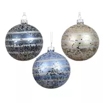 Eglutės žaisliukas Decoris Stars, mėlynas, stiklas