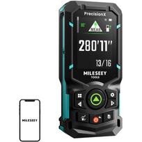 Mileseey S50 lazerinis atstumo matuoklis, 0.05-120m, ±1.5mm, 2.4in IPS ekranas, IP54, 2x AA NiMH, USB-C, Smart Life programėlė