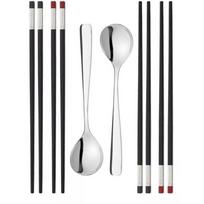 Zwilling stalo įrankių rinkinys 39180-001-0, 4 poros lazdelės, 2 plieniniai šaukštai, 212 mm, juoda