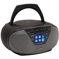 Aiwa BBTU-500DAB/BK boombox, 2,4" TFT-LCD, Bluetooth 5.0, 6W RMS, CD, DAB+/FM, USB-MP3, AUX, ausinės, laikrodis, žadintuvas