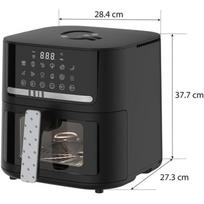 QUIN karštas oro keptuvė YJ-6505ADV, 6.5l, 1600W, 12 programų, liečiamasis valdymas, neslystančios kojelės