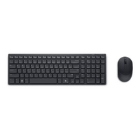 DELL KM555 Wireless Bluetooth v5.1 Silent Keyboard and Mouse Set | Black | JAV raidžių išsidėstymas