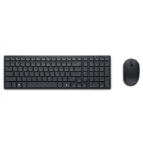 DELL KM555 Wireless Bluetooth v5.1 Silent Keyboard and Mouse Set | Black | Angliškų/estiškų raidžių išsidėstymas