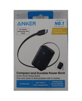 SALE OUT. | Anker Nano Power Bank 45W with Built-In Retractable USB-C Cable | A1638H11 | 10000 mAh | Black | DEMO