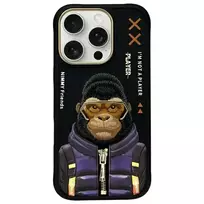 Nimmy Cool AND Cute 2.0 Monkey phone case for iPhone 16 Pro Max, black