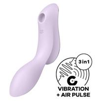SATISFYER AIR PULSE – satisfyer - kreivas trinity 2 air pulse vibratorius purpurinis