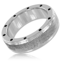 METAL HARD - Metalinis žiedas varpai ir sėklidėms 50mm