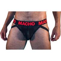 MACHO - MX26X2 Juoda/Raudona Jockstrap M