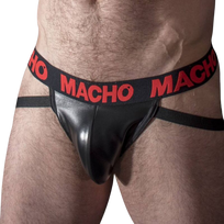 MACHO - Raudoni Odiniai Jockstrap