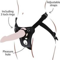 GET REAL - Juodas Strap-On Diržas