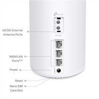 TP-LINK Deco X10-4G (1-pack) 4G+ AX1500 Whole Home Mesh Wi-Fi 6 Router | 4G+ AX1500 Whole Home Mesh Wi-Fi 6 Router | Deco X10-4G (1-pack) | 802.11ax | 1201Mbit/s | Mesh Support: No | MU-MIMO: No | No