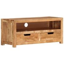 TV staliukas Televizoriaus spintelė, 88x35x40cm, akacijos medienos masyvas