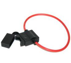 Saugiklio MIDI (standartinis) lizdas su dangteliu, laidas 2.5mm², ilgis 20cm