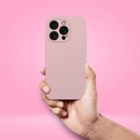 Case for iPhone 18 Pro / 17 Pro Silicone 2mm (camera protection) powder pink