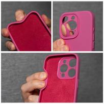 Case for iPhone 18 Pro / 17 Pro Silicone 2mm (camera protection) compatible with MagSafe pink