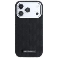 KARL LAGERFELD case for IPHONE 18 Pro/17 Pro compatible with MagSafe (Mono Resin Logo) black