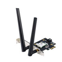 ASUS PCE-AXE5400 WiFi 6E PCI-E adapter with 2 external antennas