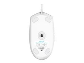 Logitech G203 Lightsync Laidinė žaidimų pelė USB-A 8000 DPI, Balta