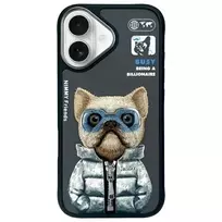 Nimmy Cool AND Cute 2.0 Dog iPhone 16 Case, Black