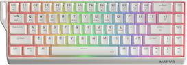 Marvo KG965W Saber 65W belaidė žaidimų klaviatūra | Banana Crystal Switch | Balta