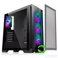 EVOLVEO Ptero Q2W+, 2x priekinis skydelis - stiklas / tinklelis, ATX korpusas, baltas, 4x ARGB ventiliatorius