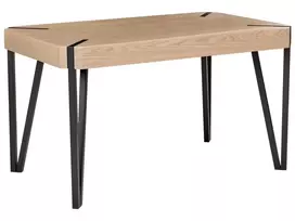 Valgomojo stalas CAMBELL smėlio pilkos spalvos 130 cm 80 cm