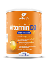 Geriausias gamtoje vitaminas D3. Didelio pasisavinimo ir dozavimo vitaminas D3. 2000 TV vienoje dozėje. Su natūralia citrina, be cukraus. 150 g